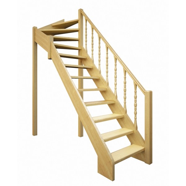 Деревянная межэтажная лестница ЛЕС-715