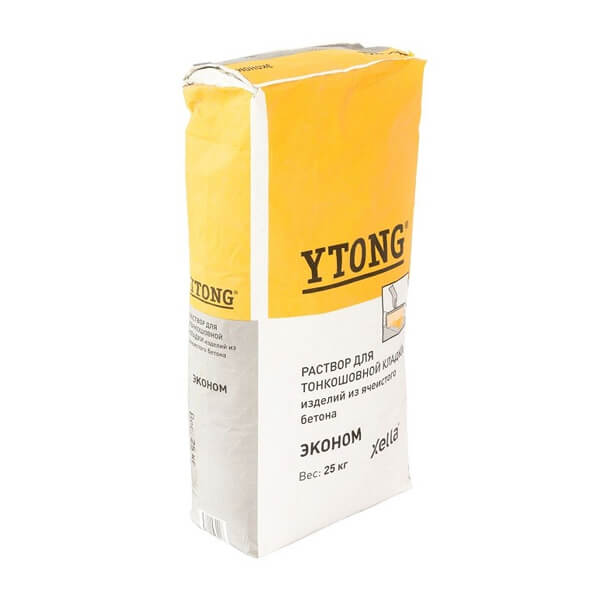 Клеевая смесь для ячеистого бетона Ytong