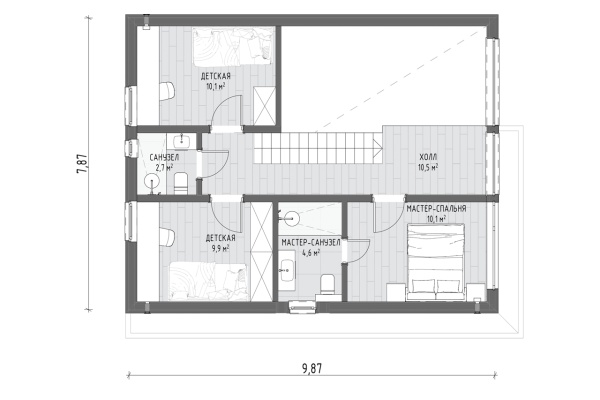 Дом панельно-каркасный Давинчи (131кв.м)