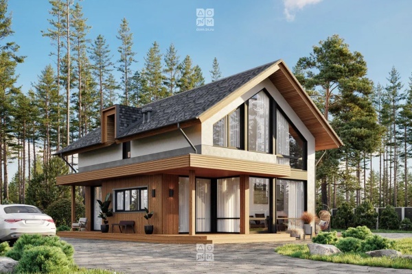 Дом панельно-каркасный Давинчи (131кв.м)