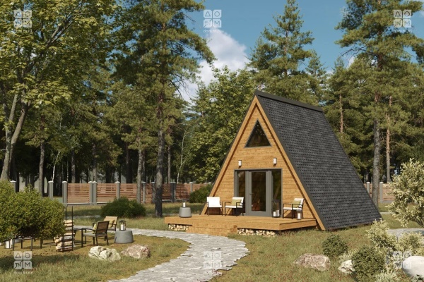 Дом панельно-каркасный Матисс (37кв.м)