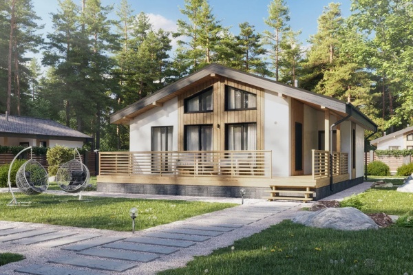 Дом панельно-каркасный Моне 75 (104кв.м)