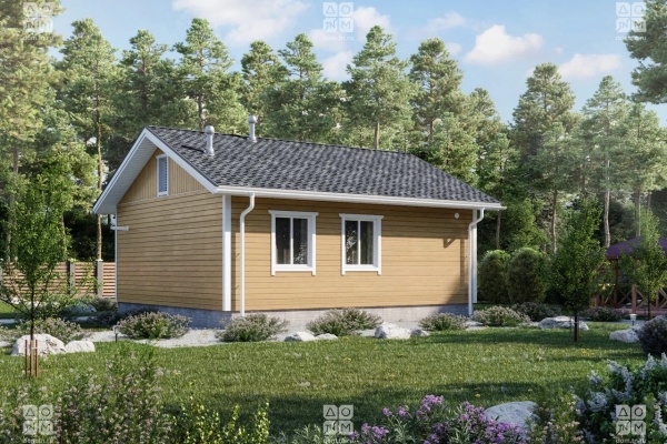 Дом панельно-каркасный Уютный 54 (57кв.м)